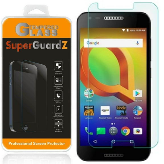 [2-Pack] For Alcatel A30 - SuperGuardZ Tempered Glass Screen Protector [Anti-Scratch, Anti-Bubble]   2 Stylus Pen
