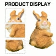 thumbnail image 2 of ICERUN 3Pcs Garden Statues,Resin Little Rabbit Sculpture Yard Decor,Moss Harmony Statues Outdoor Decorations for Yard,Style3, 2 of 5