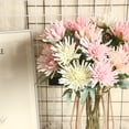 thumbnail image 4 of HEVIRGO 7PCS Artificial Flower Chrysanthemum Garden Party Home Wedding Festival DIY Decor,Dark Champagne, 4 of 8