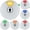 White, variant on Office Door Sign, White Rotating Status Door Sign with 6 Options - Do Not Disturb/Out of Office/In a Meeting/Come in Welcome/Working Remotely/Back Soon, 6 Inch Round Privacy Signs (White)
