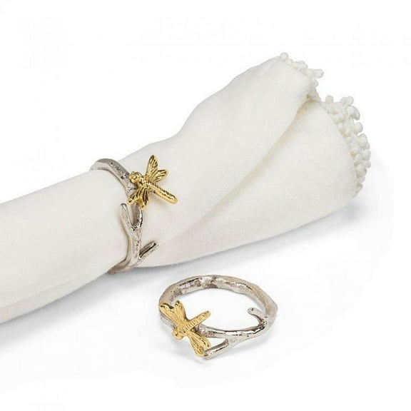 Dragonfly On Branch Napkin Ring