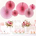 thumbnail image 4 of Xingzhi Circular handmade paper flower fan, 4 of 8