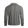 thumbnail image 6 of Polo Shirt Men Short Sleeve Quarter Zipper Tees Shirt Basic Grey Men TShirts, 6 of 6