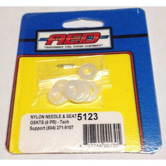 AED 5123 Reusable Nylon Needle & Seat Gaskets - 6 Pair