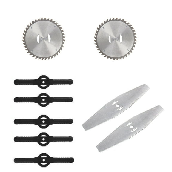 9 Pack Grass Trimmer Blade Heads Metal Replacement for Cordless Electric Mowers