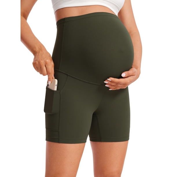Shorts de Maternidad CRZ YOGA Butterluxe Cintura Alta 13 cm L