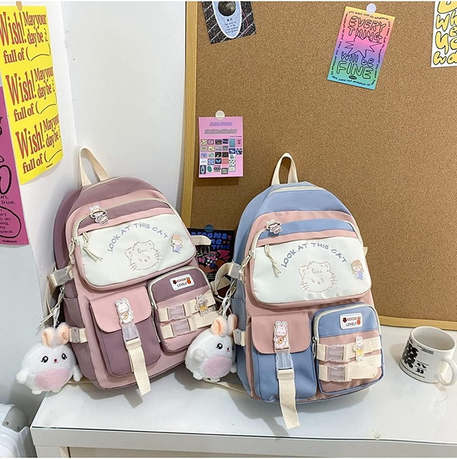 Kawaii Cat Backpack – ivybycrafts