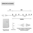 thumbnail image 5 of Serie LED Calida 200 Focos 10 Metros Lineal con Cable Transparente, Luces Decorativas, Bajo Consumo, Ideales para Navidad, Terrazas, Habitaciones, Fiestas y Eventos Especiales, 5 of 5