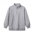 thumbnail image 7 of Enjoytime Quarter Zip Boys Sweatshirts Long Sleeve Pullover Top Kids Casual Fleece Fall Fashion Clothing 3-15Years, 7 of 7