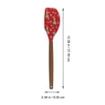 thumbnail image 2 of Christmas Silicone Spatula Baking Scrapers Pancakes Cooking Wood Wooden Utensils Tree Decorating Tools, 2 of 6