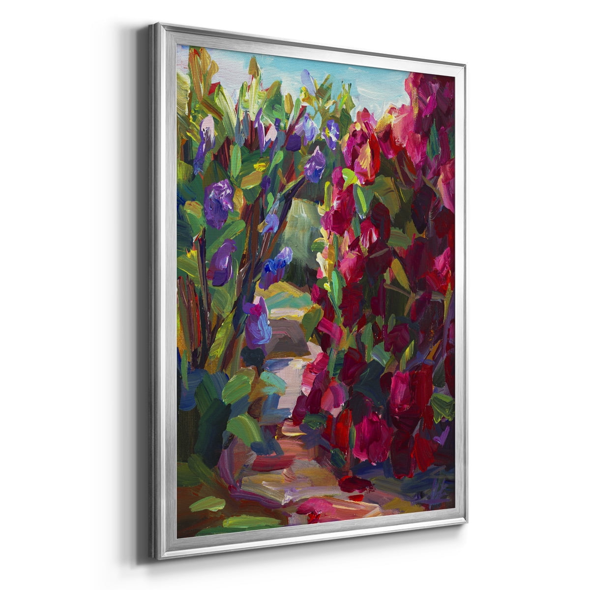 Lilacs & Rhodies Premium Framed Print - Ready to Hang