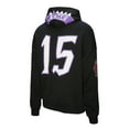 thumbnail image 3 of Unisex Mitchell & Ness Vince Carter Black Toronto Raptors Hardwood Classics Maxxed Out Full-Zip Hoodie, 3 of 7