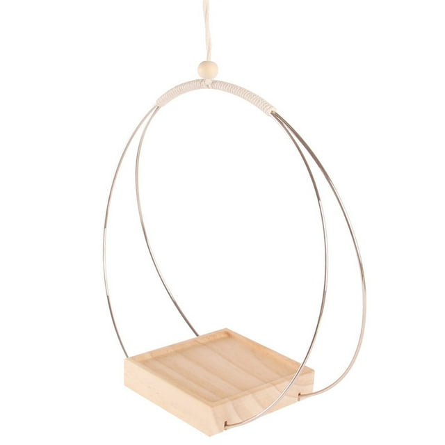 Wweixi Home Essential Boho Macrame Plant Hanger Easy To Install Gift Choice Hanging Silver plating