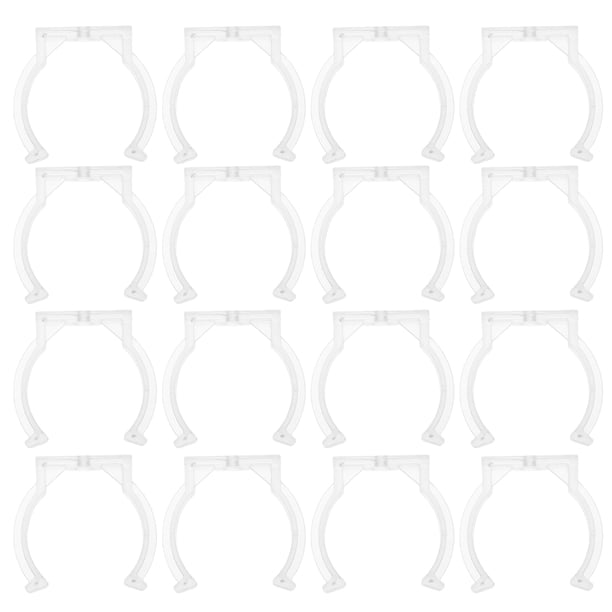 20 clips transparentes para tubo de lámpara T12 para instalación de tubo de luz LED, accesorios de iluminación para tubo fluorescente, clips de montaje para tubo de luz