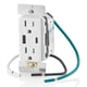 thumbnail image 2 of Leviton T5634-W 60W (20V a 2.5A+ 5V a 2A) Cargador USB de Doble Tipo A/Tipo-C para Entrega de energí, 2 of 16
