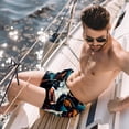 thumbnail image 2 of luoweisi Men's Beach Shorts Quick Dry Swim Trunks with Mesh Lining Cartoon Cow 2XL, 2 of 5