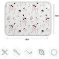thumbnail image 4 of GZHJMY Cartoon Princess Poodle Dogs Cake Pattern 16 x 18 Inches Absorbent Dish Drying Mat Microfiber Kitchen Countertop Table Protector Multi-Purpose Counter Rack Sink Drainer Pad, 4 of 6