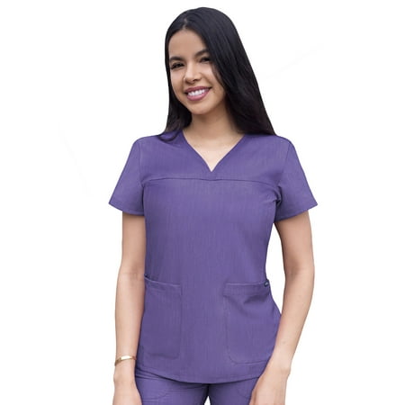 

Adar Pro Scrubs For Women - Sweetheart V-Neck Scrub Top