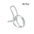 thumbnail image 2 of Unique Bargains Double Wire Motorcycle ATV 9mm Fuel Line Hose Tube Spring Clips Clamp Zinc Plated 20Pcs, 2 of 3