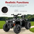 thumbnail image 6 of Best Choice Products 12V Kids Ride-On ATV Quad w/ Bluetooth, 2.4mph Max, Treaded Tires, LED Lights, Radio - Blue, 6 of 9