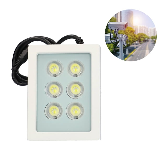 Cámara de Seguridad Luz de Relleno 6 LED 12 24V 6W IP65 Impermeable con Sensor Inteligente Asistente Noche Inevent EL014277-02