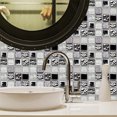 thumbnail image 5 of Juego de 10 pegatinas de mosaico de imitación para pared, autoadhesivas, impermeables, para cocina, baño, papel tapiz, despegables, arte DIY, 5 of 5