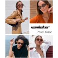 thumbnail image 3 of Gafas de sol VANLINKER 90s Retro Ovaladas Polarizadas UV400 Negras, 3 of 5