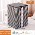 thumbnail image 3 of Blanket Storage Bags with Zipper Visual Clothes Storage Bag Wardrobe Sorting Storage Box Portable Storage Bag Winter Quilt Storage Box Bedding Storage Bags with Zipper, 3 of 3