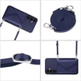 thumbnail image 3 of Allytech Galaxy S23 FE Wallet Case with Shoulder Strap, RFID Blocking Luxury PU Leather Shockproof Cards Slots Stand Anti-Scratch Magnetic Closure Phone Case for Samsung Galaxy S23 FE, Blue, 3 of 9