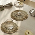 thumbnail image 3 of Sunjoy Tech Round Placemats Heat-Resistant Coaster Washable Kitchen Table Place Mats for Dining Table Boho Table Decorations for Table Setting Tabletop Accessories, 3 of 7
