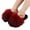Red, variant on Women's Slides Slippers Fluffy Fuzzy Sandals Open Toe Slide Indoor Outdoor House Shoes Women's Fall Winter Flat Slippers
