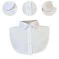 thumbnail image 6 of Milageto Detachable Collar for Women Half Shirt Blouse Top Collar for T Shirt Sweater Round Collar, 6 of 8