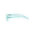 thumbnail image 2 of Bottom Half Plastic Rim Round Oval Powered Reading Glasses Blue +4.0, 2 of 4