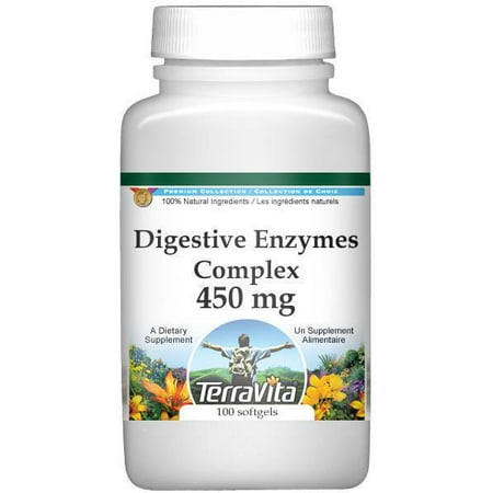 Complexe digestif Enzymes - boldo, hydraste, gentiane et luzerne - 450 mg (100 capsules, ZIN: 512002)