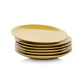 thumbnail image 3 of 10 Strawberry Street Wazee Matte Coupe Dinnerware, Salad Plate, Yellow, Set of 6, 3 of 3