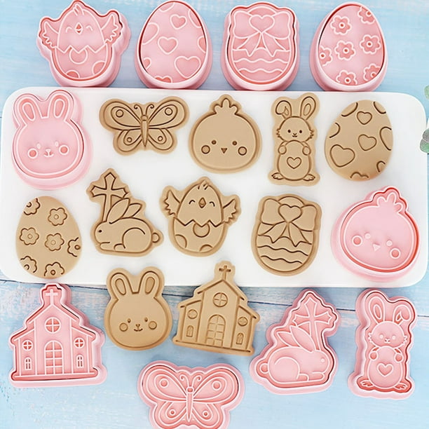 8/10 Uds. Molde para galletas Sugarcraft molde para hornear utensilios de cocina para hornear decoración de fiesta de año nuevo Hugtrwg Para estrenar