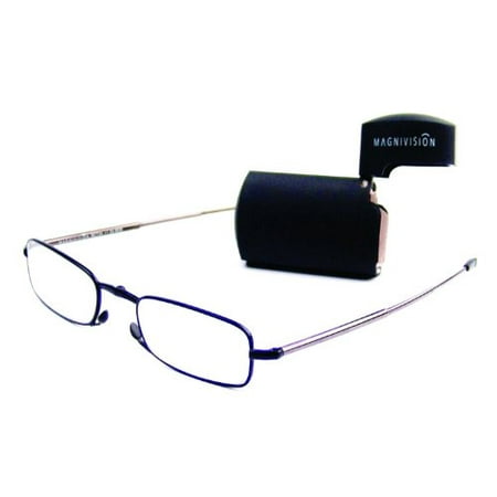 - Foster Grant MicroVision Gideon Compact Reading Glasses, Black, +1.00