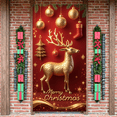 thumbnail image 5 of Golden Reindeer Merry Christmas Banner Decorative Holiday Party Event Celebration Background, 5 of 9