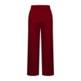 thumbnail image 7 of Oplxuo Yoga Pants Women Stretchy Work Dress Pants Casual Wide Leg Trousers Fashion Clothing Straight Leg Leggings, 7 of 7