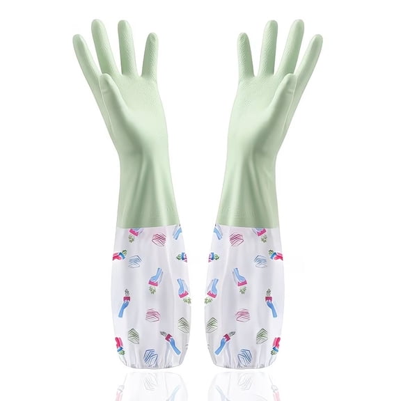2-Pack Long Garden Gloves - Breathable, Durable, Adjustable, Anti-Puncture Gloves for Yard Work, Pruning, Weeding, and Housekeeping