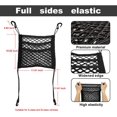 thumbnail image 2 of 3-Layer Car Mesh Organizer Storage Between Front Seats Kid Dog Pet Net Barrier Car Net Pocket Elastic Tissue Purse Holder Netting for Car, SUV, 2 of 8