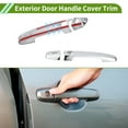 thumbnail image 3 of Exterior Door Handle Cover Trim Door Handle Cover for Toyota Corolla 2010-2013 Silver Tone ABS 1 Set, 3 of 7
