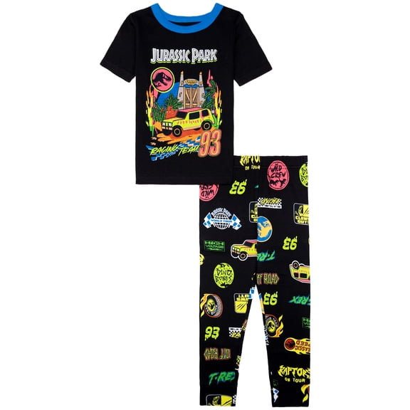 Jurassic Park 2-Piece Short Sleeve and Pant Pajama Set, 4-12