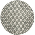thumbnail image 2 of SAFAVIEH Natura Olgica Geometric Diamonds Area Rug, Ivory/Black, 6' x 6' Round, 2 of 6