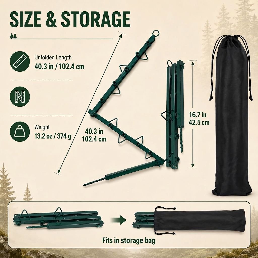 2 Pack Hunting Concealment Branches Camouflage Artificial with Adjustable Multi-Hook Design Foldable Blind Cover for Tree Stand and Ground Blind Includes Storage Bag
