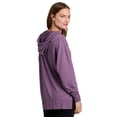 thumbnail image 5 of RBX Active Women's V-Neck French Terry Hoodie Tunic Sweatshirt, 5 of 5