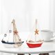thumbnail image 3 of RomaMX 4pcs decoraciones de modelo de velero pequeños decoraciones de botes náuticos decores de fiesta náutica, 3 of 7