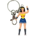 thumbnail image 3 of NJ Croce Wonder Woman Porte-Clés, 3 Pouces, Bleu, 3 of 4