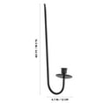 thumbnail image 2 of Topbathy 2Pcs Minimalist Black Metal Wall Candle Holders for Farmhouse Decor and Living Room Ambiance, 2 of 8