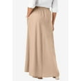 thumbnail image 3 of Jessica London Women's Plus Size Linen Maxi Skirt, 3 of 5